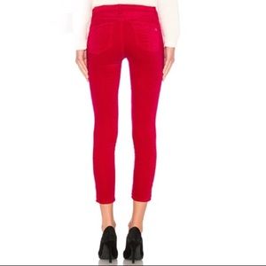 Rag & Bone fuchsia velvet pants